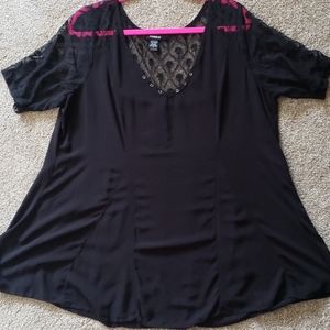 Torrid Black Blouse